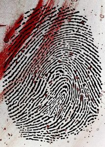 Fingerprint at crime scene © LZ Image/Shutterstock