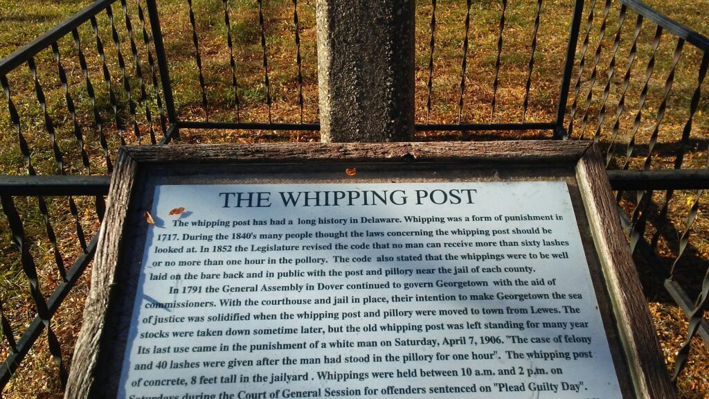 whipping post display Georgetown