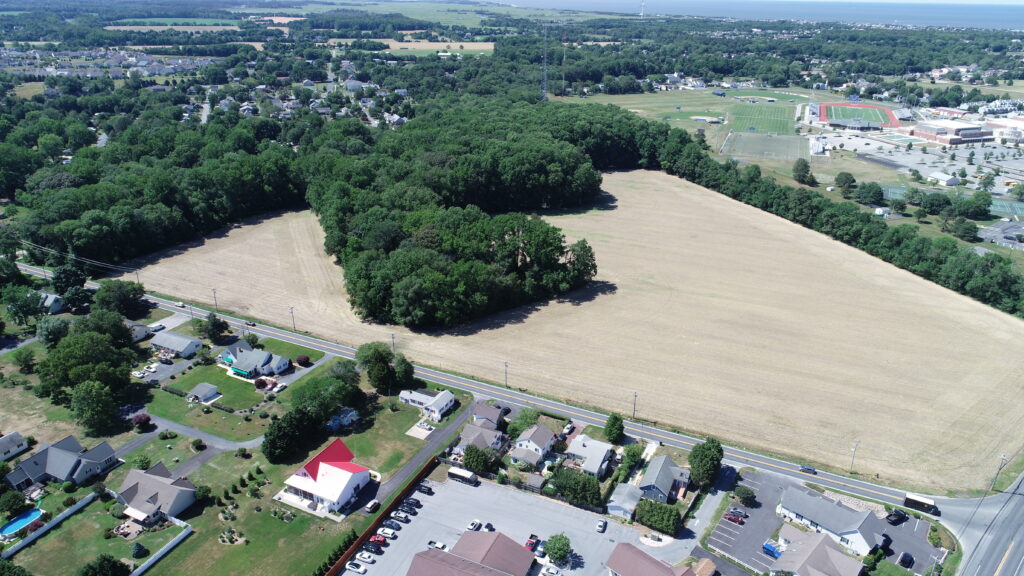 Aerial view of Jones Farm