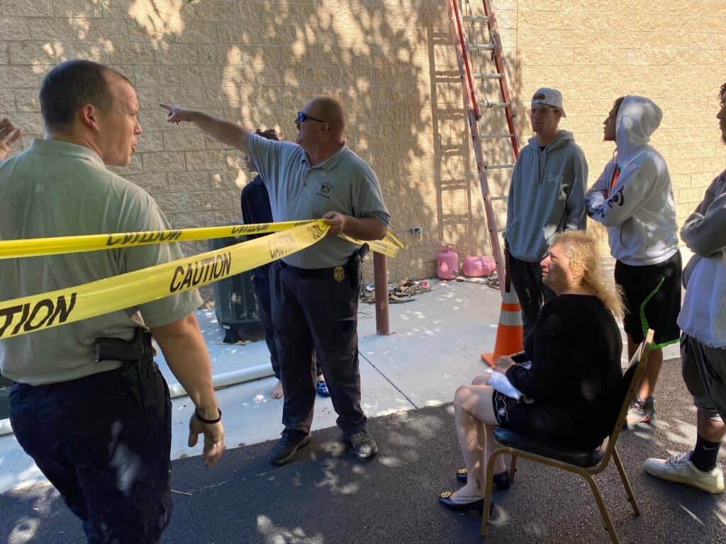 Milton fire Sept. 22nd (photo: WGMD's Walt Palmer)