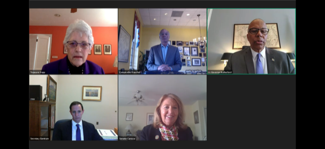 Md. State Sen. Mary Beth Carozza joined a virtual meeting of the Maryland Board of Public Works