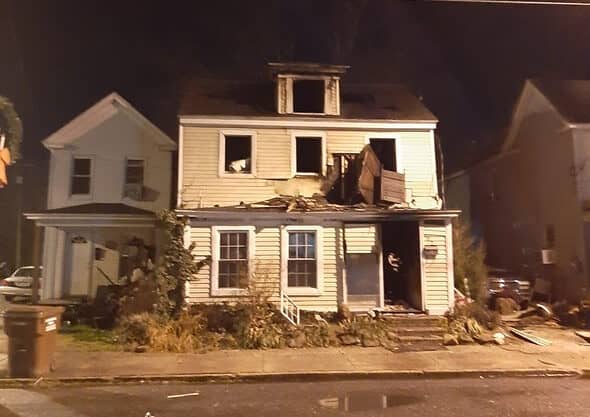 House fire, Cambridge Md. Jan. 10th, 2021. Photo courtesy of Maryland State Fire Marshal's Office
