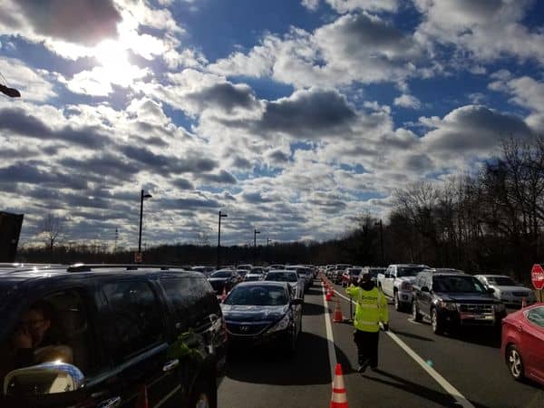 Photo shared by Delaware Health and Social Services of Sunday's COVID-19 vaccination clinic in Dover