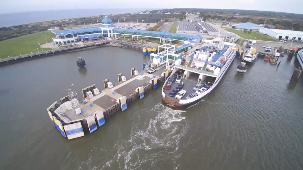Cape May terminal of the Cape May - Lewes Ferry (photo courtesy, Delaware River and Bay Authority)