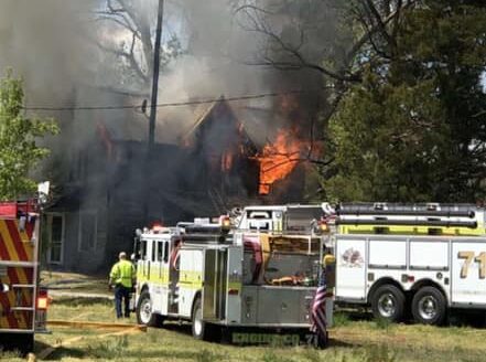Photo courtesy of Blades Vol. Fire Co., fire on Seaford Rd. Apr. 18 2021