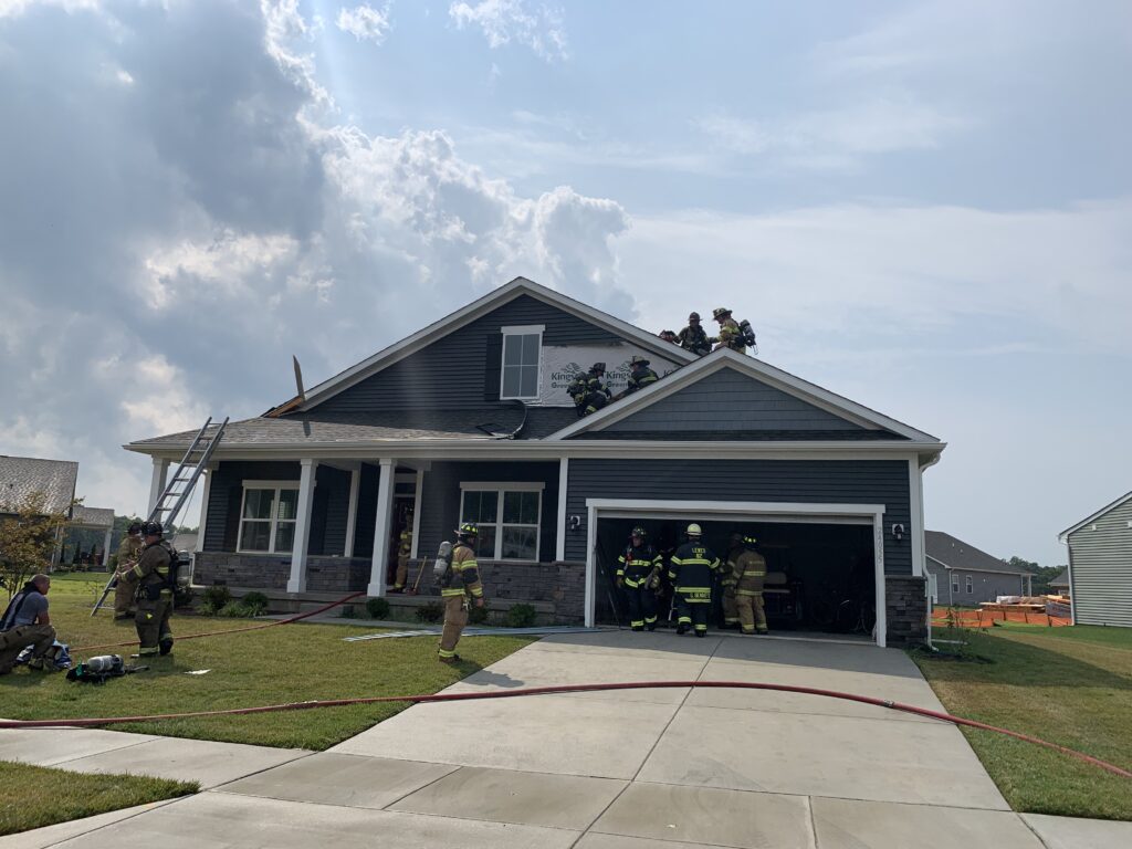 Angola house fire, July 29th (photo courtesy of Rehoboth Beach Volunteer Fire Co.)