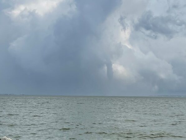 Waterspout captured by Robin M. Reed, Long Neck, shared to / by Shore News Beacon.