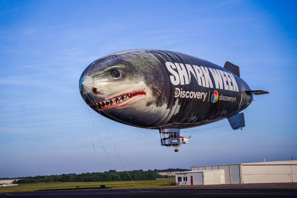 Shark Week Blimp (photo courtesy of the Discovery Channel)