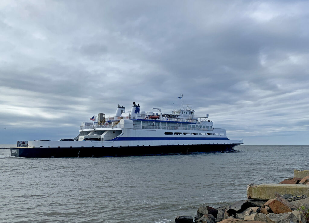 The MV New Jersey (photo courtesy of Delaware River and Bay Authority / Cape May - Lewes Ferry)