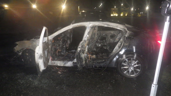 Cambridge vehicle fire Oct. 10th (photo courtesy of Md. State Fire Marshal)