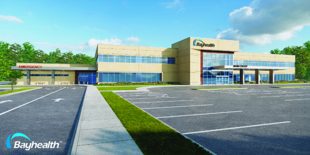 Rendering of Bayhealth Total Care in Milford (photo courtesy of Bayhealth)