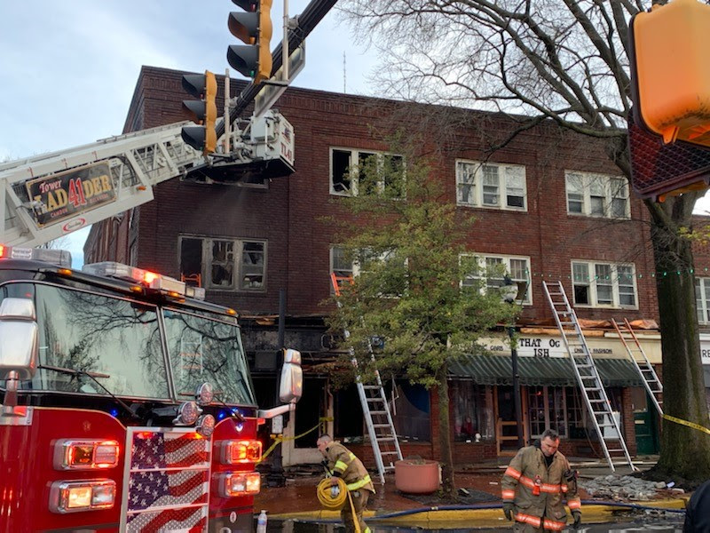 Fatal fire, Loockerman St. & S. New Street (photo courtesy of Dover Police Department / Dover Fire Department)