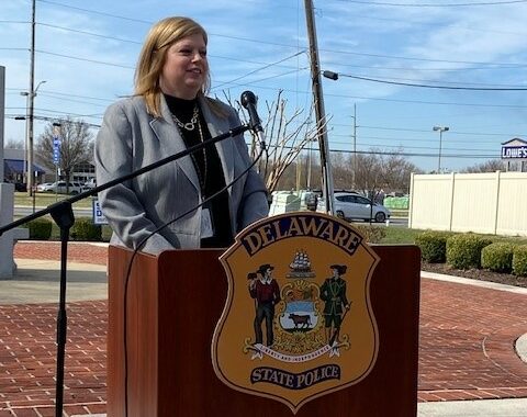 Delaware Office of Highway Safety Director Kimberly Chesser spoke Mar. 16th in Dover (photo courtesy of Delaware Office of Highway Safety)