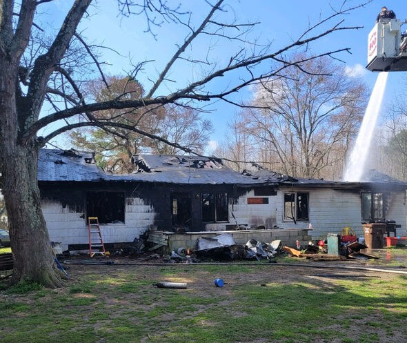 Denton fire Mar. 19th (photo courtesy of Md. State Fire Marshal's Office)