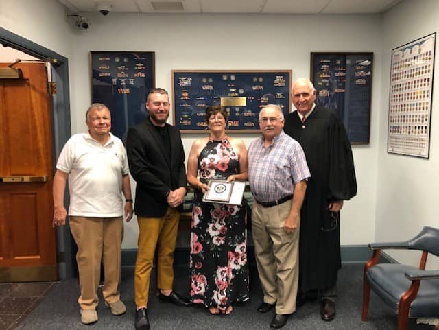 Laurie Corsa was recognized by the Delaware Veterans Treatment Court (photo courtesy of Delaware Judiciary)