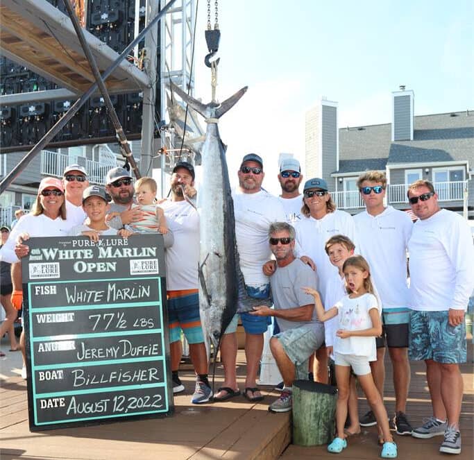 77.5-pound White Marlin caught Friday - photo courtesy of the White Marlin Open