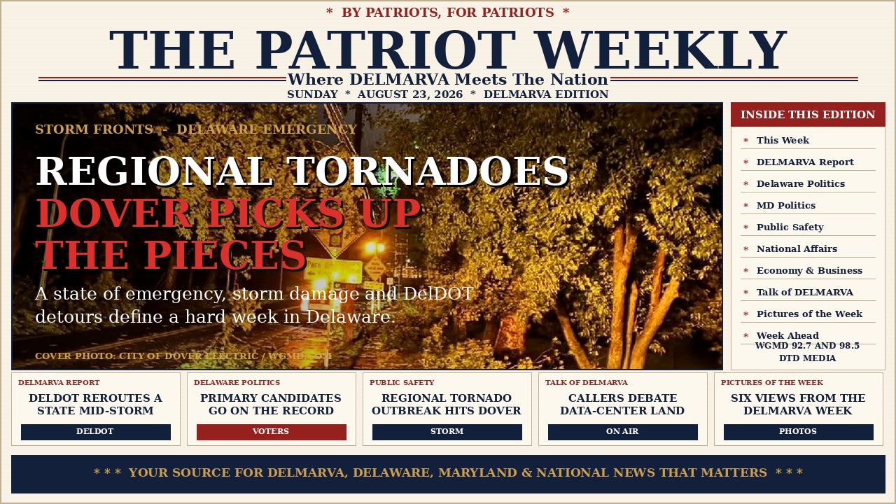 The Patriot Weekly August 23, 2026 cover