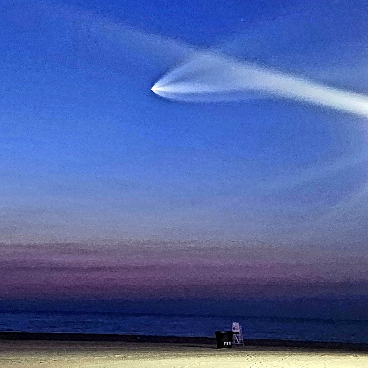 SpaceX launch sighted near the Ocean City Pier