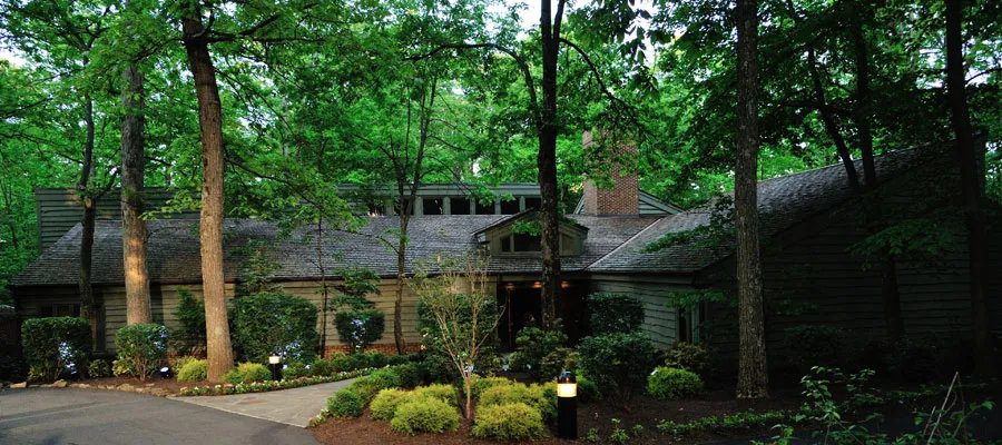 Laurel Lodge at Camp David, the presidential retreat in Maryland's Catoctin Mountains.