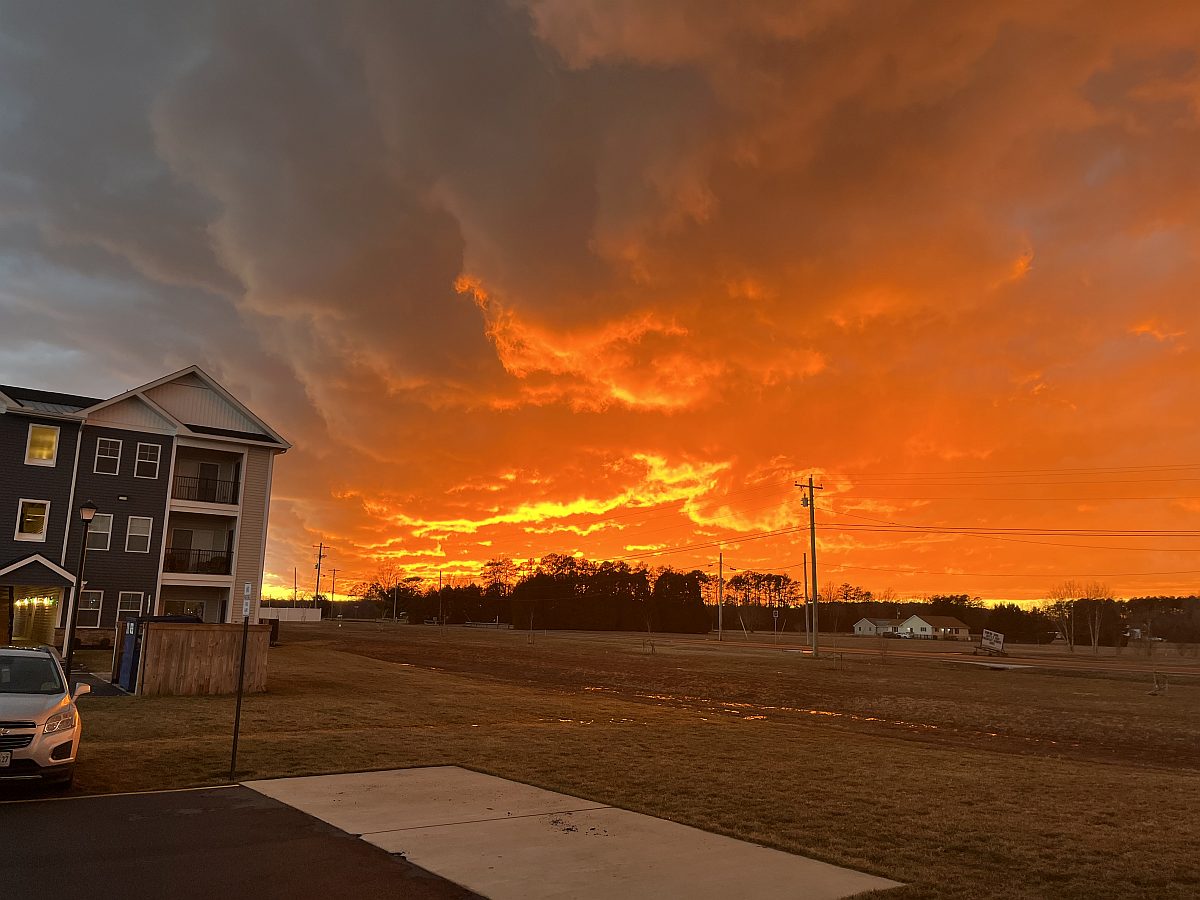 Evening sky over Long Neck, Delaware