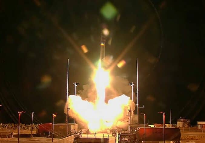 Rocket Lab's Electron Rocket - first launch from US soil at the Wallops Flight Facility in Virginia.
