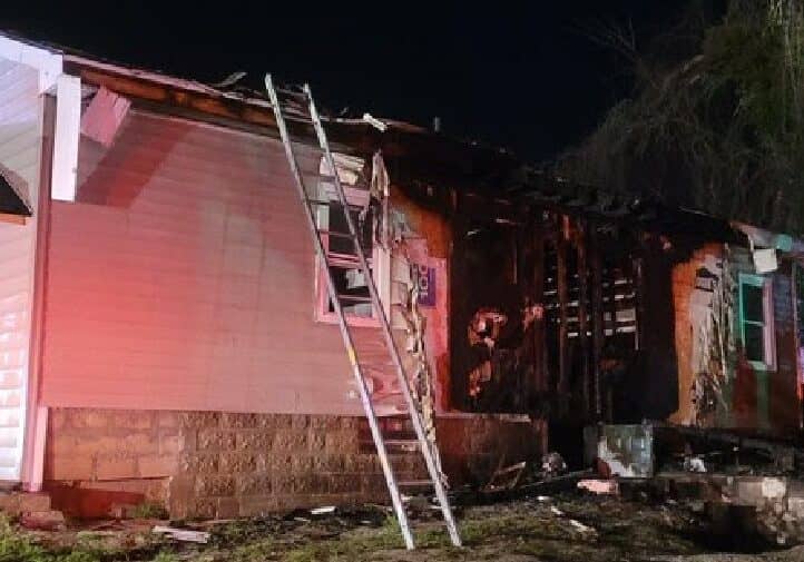 Early morning Delaware Avenue Fire / Image courtesy Maryland State Fire Marshal