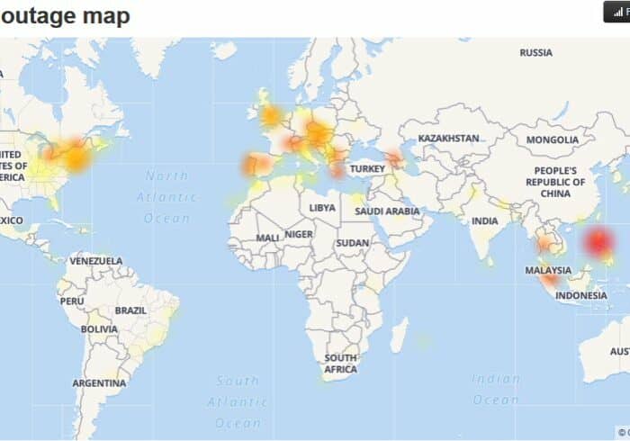 Image from Down Detector