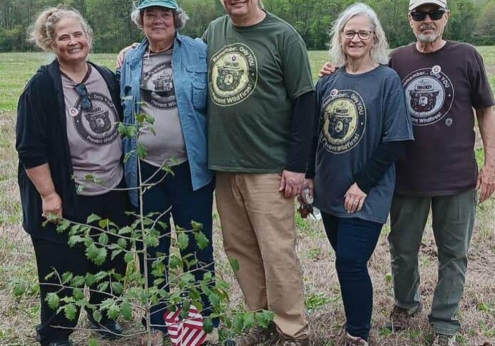 Pictured are the children of former Delaware State Forester Walter F. Gabel, along with their spouses.
Left to Right: Priscilla Gabel Robinson (daughter), Debbie Gabel Dawson (daughter), Willie Gabel (son), Julie Gabel (Willie’s wife), Sam Dawson (Debbie’s husband) / (Photo provided by Dot Abbott)