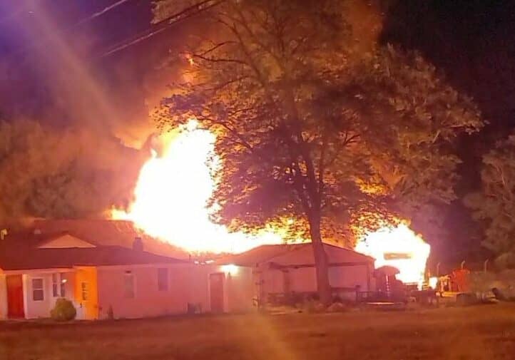 Bi-State Boulevard fire / Image courtesy Salisbury Fire Company