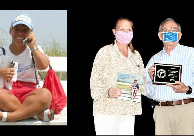 Cheryl Blackman Volunteer of the Year Award:  Cheryl Blackman - Chairwoman of the Board Carrie Lingo and Ray Jones  Photo: RBDBCC