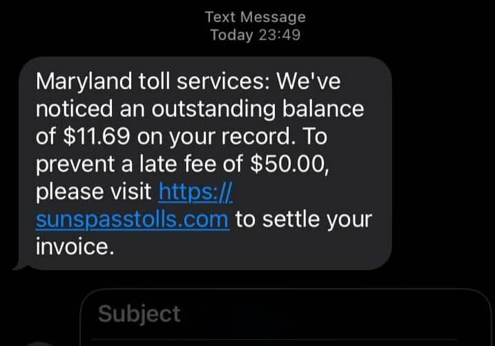 05-25-24-MD-TOLL-TEXT-SCAM