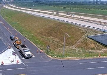 Route 1/Route 16 Grade-separated Intersection - Nearly completed / Image courtesy DelDOT Cams