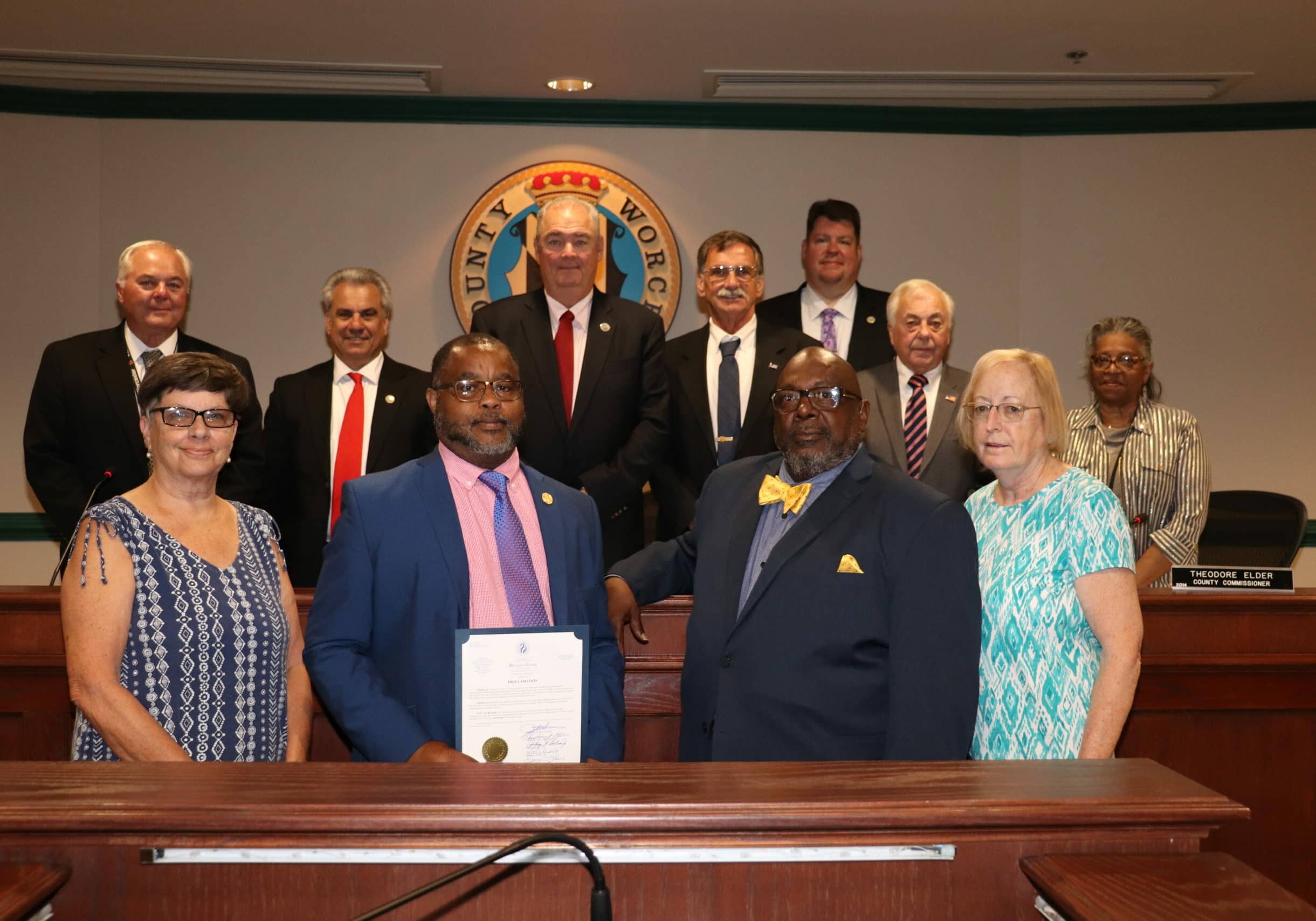 June 15, 2021, the Commissioners joined with Ivory Smith, president of the Worcester County Branch of the National Association for the Advancement of Colored People, and other NAACP members to recognize June 19 as Juneteenth in Worcester County. On June 19, 1865, two-and-one-half years after President Abraham Lincoln signed the Emancipation Proclamation, enslaved people in Texas and other remote slave states were finally informed that they were free people. This date, which has come to be recognized as Juneteenth, is representative of similar struggles for freedom and equality that are taking place throughout our nation and the world. Juneteenth both signifies a formal end of slavery in the United States and serves as a call to action for each of us to elevate civility, to replace injustice with justice and equality, and to work together to end human trafficking and modern-day slavery.