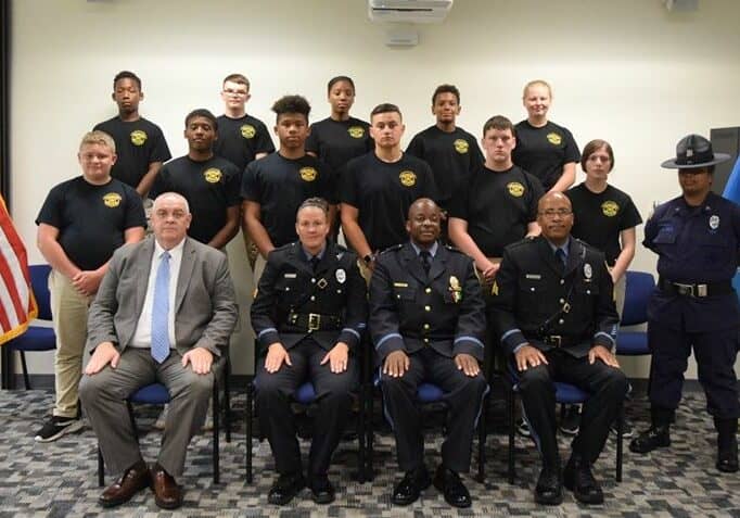 The instructional team for the 2019 Youth Academy consisted of Sergeants Sean Dial and Jamie Bartlett, and Drill Instructor Latanya Smith / Image courtesy DOC