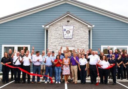 County officials, emergency personnel, project partners, members of the Gannon family, and community members gathered on Tuesday, July 21, 2026, to celebrate the completion of the facility with a ribbon-cutting ceremony.