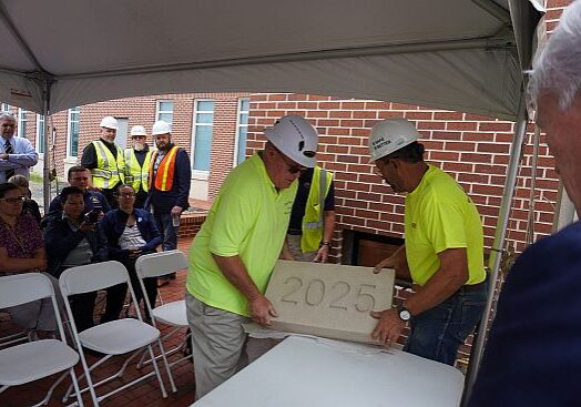 Covering Time Capsule with dated cornerstone / Image courtesy  Administrative Office of the Courts