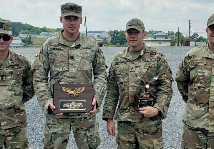 1st Sgt. Lee Beauchamp, Captain Brian Peterman, Staff Sgt Chris Brookens and Tech Sgt Eric Reifsnyder / Image courtesy DNG