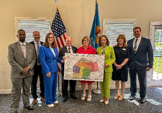 DE Congressional Delegation in Laurel / Image courtesy US Senator Chris Coons