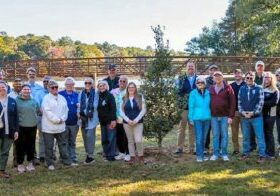 DNREC Secretary Greg Patterson joins staff and partners in planting the 75,000th tree in Delaware State Parks at Trap Pond State Park as part of A Tree for Every Delawarean / DNREC Division of Parks and Recreation