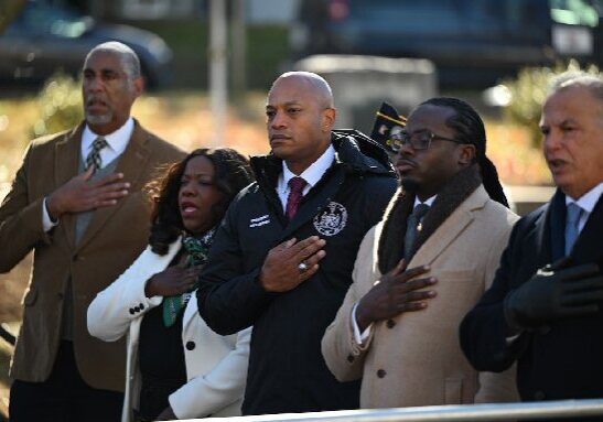Maryland Governor Wes Moore attends Veterans Day ceremony in Greenbelt / Image courtesy Maryland.gov