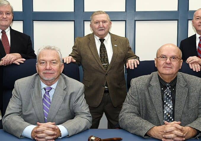 John Rieley, Vice President IG Burton, Sam Wilson, President Mike Vincent, Doug Hudson