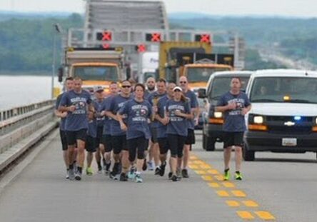 TOD Archive:  MD Law Enforcement Torch Run-Bay Bridge / Image courtesy MDOT