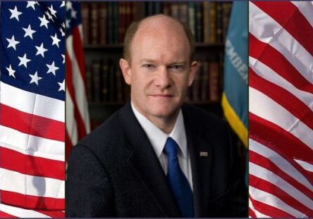 2025 US Sen Chris Coons-flag