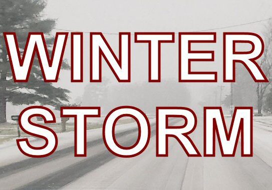 2025 Winter Storm - snowy road