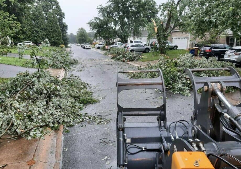 Storm Damage in Milford, Marshall Commons off Marshall St. (photo courtesy of City of Milford)