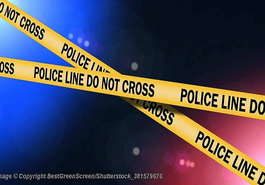 Police Line At Night © Copyright BestGreenScreen/Shutterstock