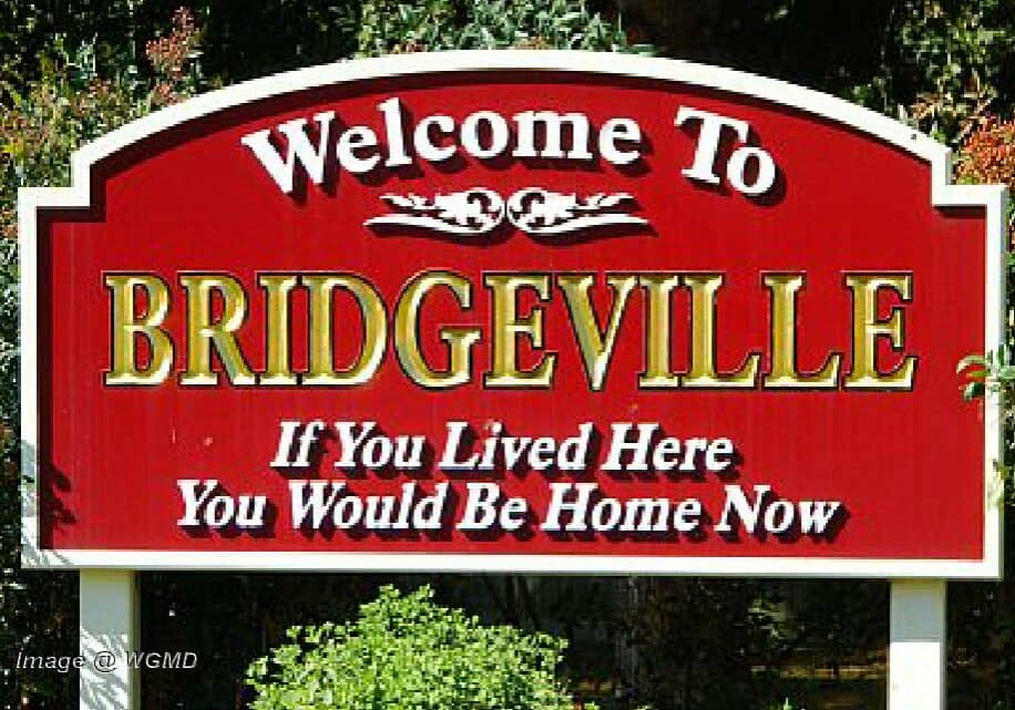 Bridgeville sign