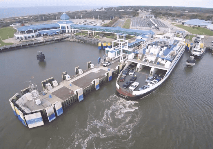 Cape May terminal of the Cape May - Lewes Ferry (photo courtesy, Delaware River and Bay Authority)