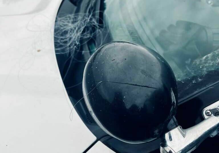 The Caroline County Sheriff's Office released this photo after a deputy encountered fishing line that was apparently strung across the Hunting Creek Bridge at Choptank