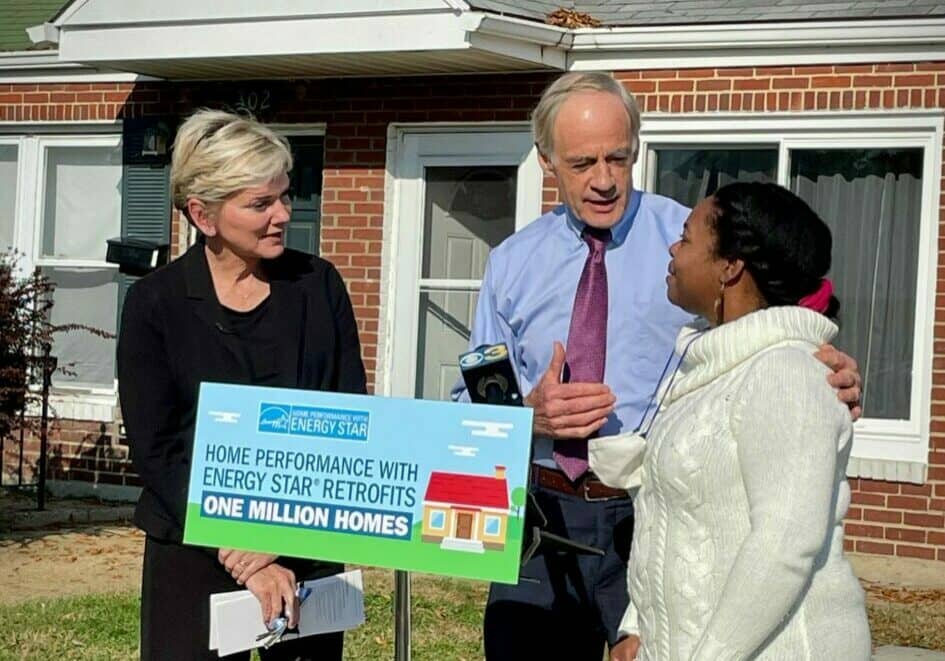 Secretary of Energy Jennifer Granholm and Senator Tom Carper visited New Castle County Wednesday (photo courtesy of Senator Tom Carper, shared on Twitter)